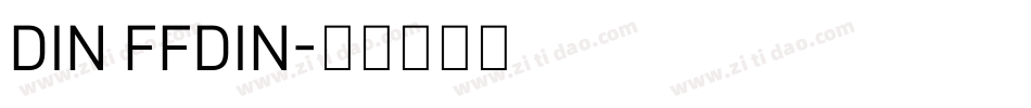 DIN FFDIN字体转换